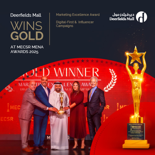 Deerfields Mall Wins Gold Award for Social Media Excellence
